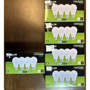 MaxLite E15A19D50/4P A19 100W Daylight 5000K Dimmable LED Bulbs 4 Bulbs Per Pack